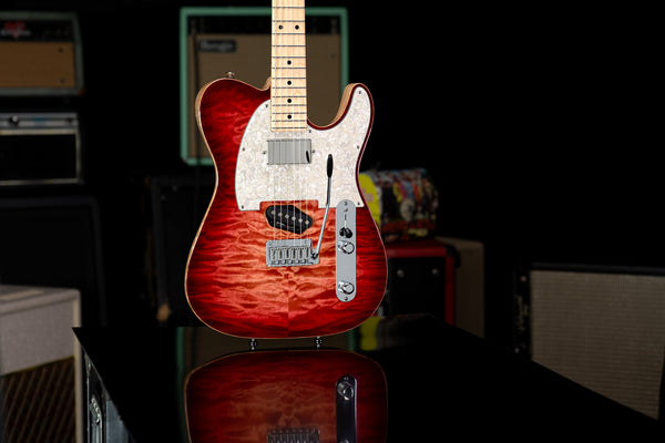 Tom Anderson Top T Classic - Natural Red Burst
