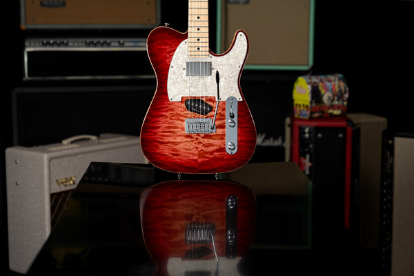 Tom Anderson Top T Classic - Natural Red Burst