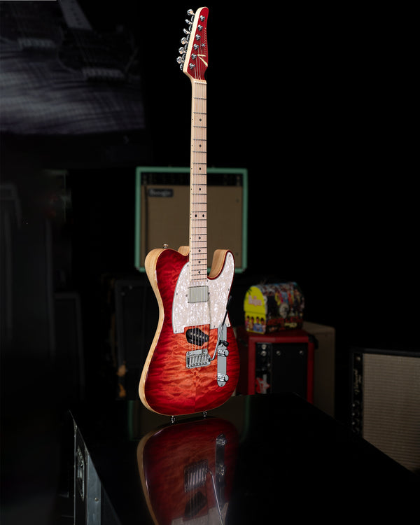 Tom Anderson Top T Classic - Natural Red Burst