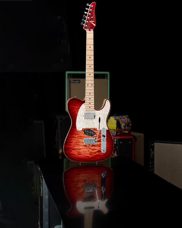 Tom Anderson Top T Classic - Natural Red Burst