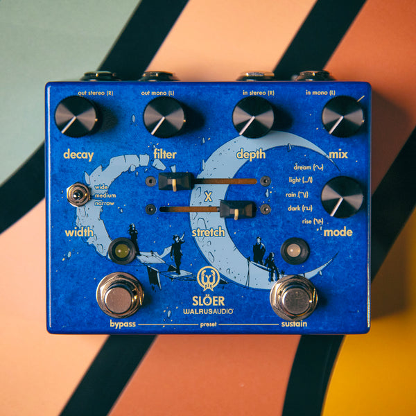 Walrus Audio SLOER Stereo Ambient Reverb Blue