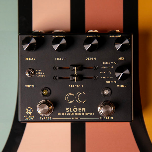 Walrus Audio SLOER Stereo Ambient Reverb Black