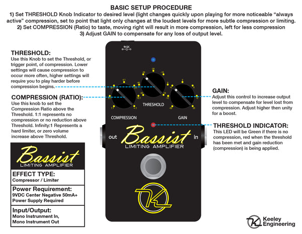 Keeley Bassist Compressor