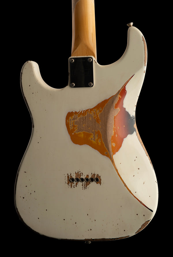 Friedman Vintage-S - HSS - Aged White on 3 Tone Burst