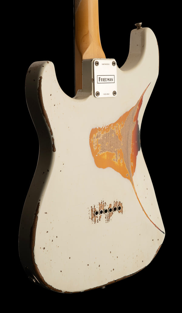 Friedman Vintage-S - HSS - Aged White on 3 Tone Burst