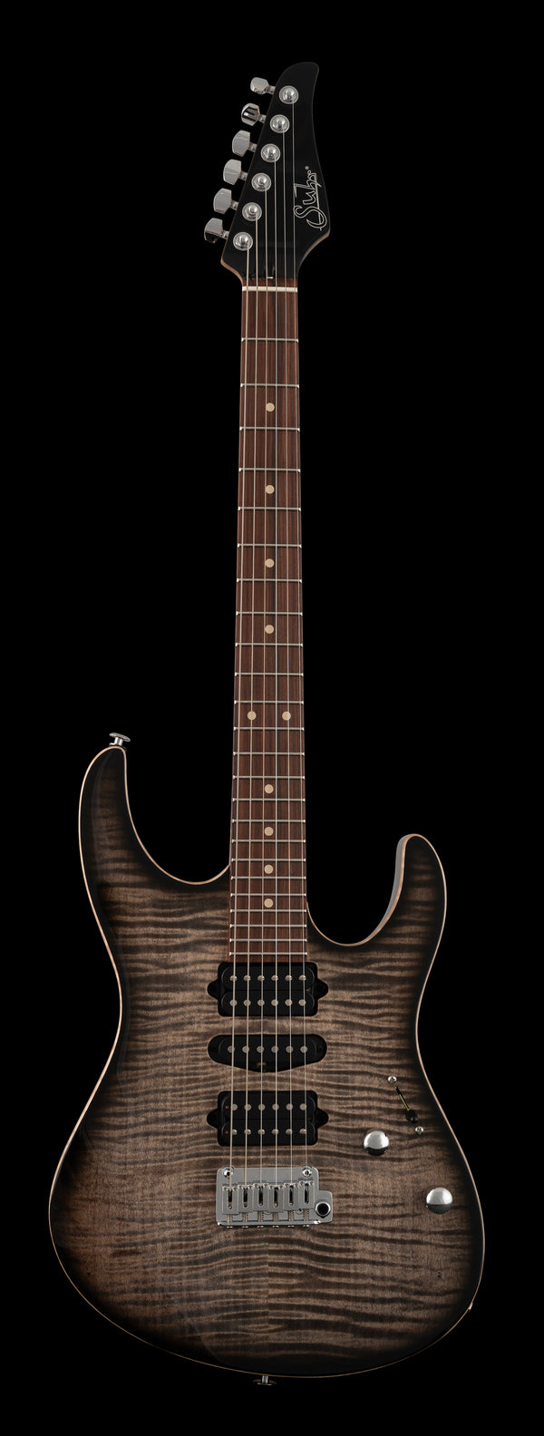 Suhr Modern Plus, Trans Charcoal Burst, HSH, Pau Ferro
