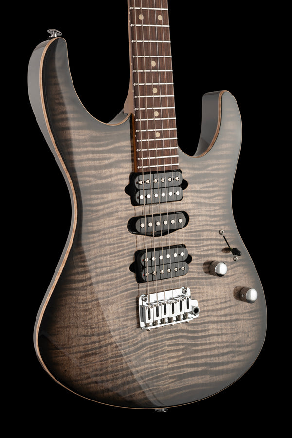Suhr Modern Plus, Trans Charcoal Burst, HSH, Pau Ferro