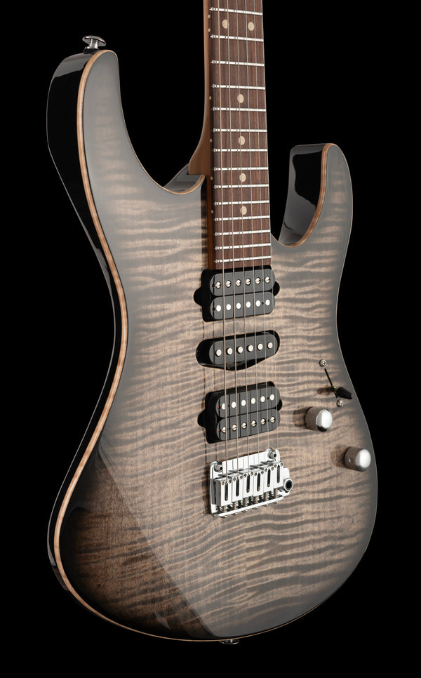 Suhr Modern Plus, Trans Charcoal Burst, HSH, Pau Ferro