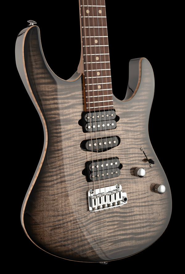 Suhr Modern Plus, Trans Charcoal Burst, HSH, Pau Ferro