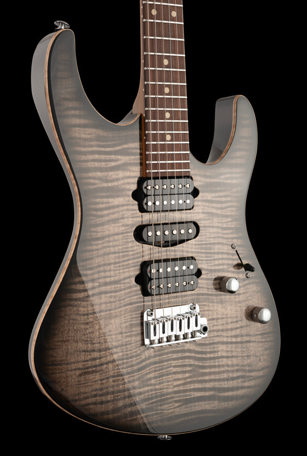 Suhr Modern Plus, Trans Charcoal Burst, HSH, Pau Ferro