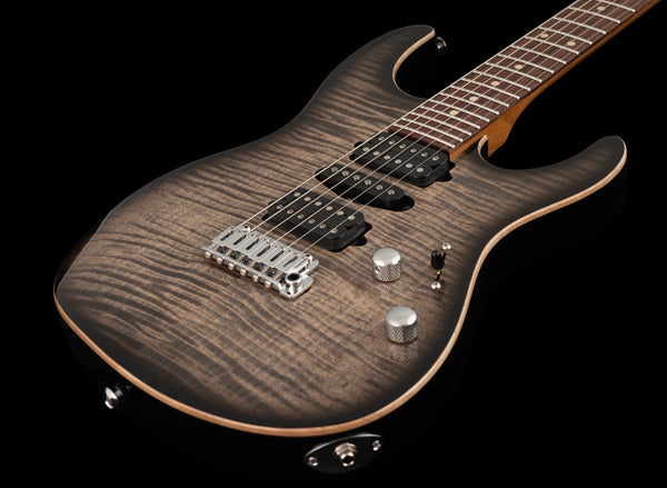Suhr Modern Plus, Trans Charcoal Burst, HSH, Pau Ferro