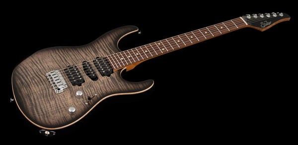 Suhr Modern Plus, Trans Charcoal Burst, HSH, Pau Ferro