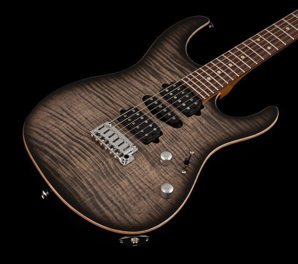 Suhr Modern Plus, Trans Charcoal Burst, HSH, Pau Ferro