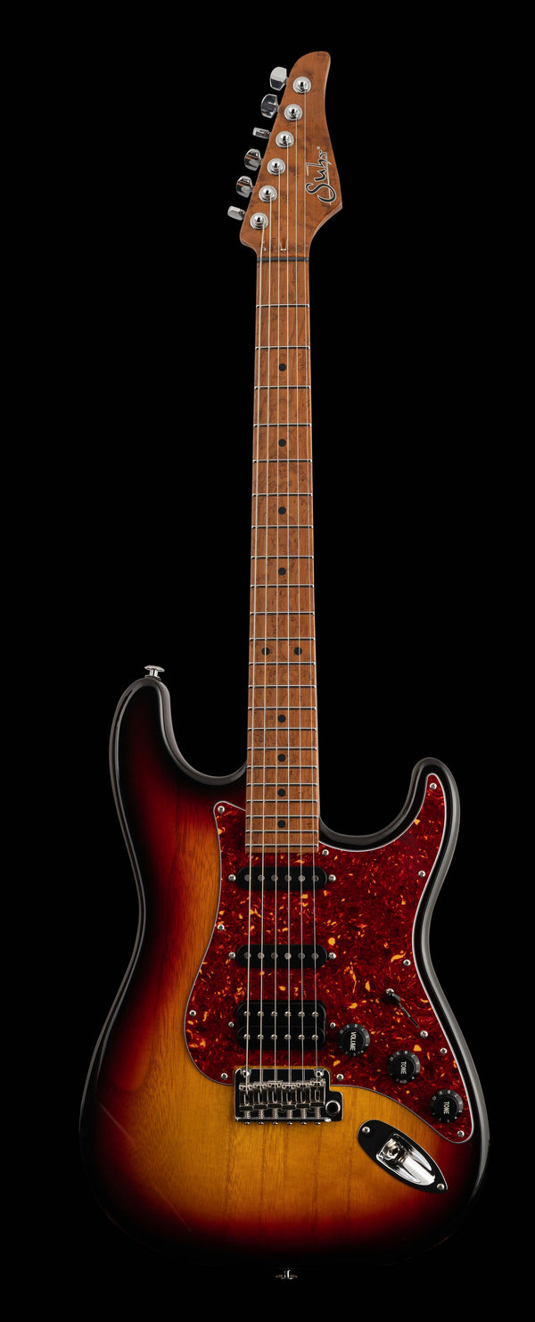 Suhr Limited Edition Classic S Paulownia, Trans 3 Tone Burst
