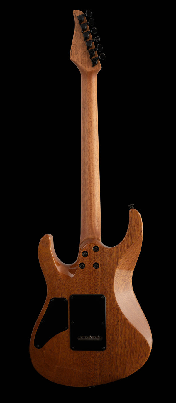 Suhr Custom Modern, Burl Top, Trans Blue Denim