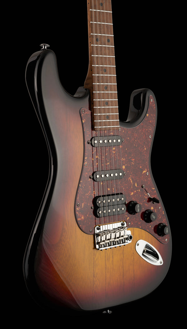 Suhr Limited Edition Classic S Paulownia, Trans 3 Tone Burst