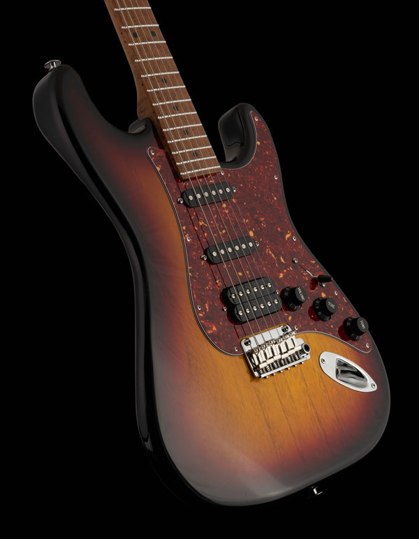 Suhr Limited Edition Classic S Paulownia, Trans 3 Tone Burst