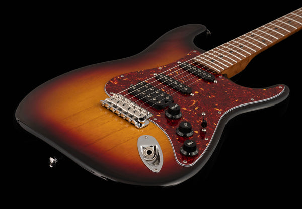 Suhr Limited Edition Classic S Paulownia, Trans 3 Tone Burst