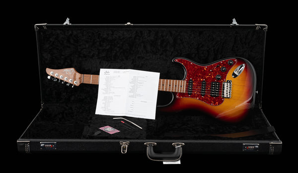 Suhr Limited Edition Classic S Paulownia, Trans 3 Tone Burst