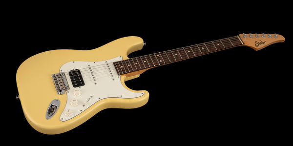Suhr Classic S, Vintage Yellow, HSS, Rosewood, SSCII