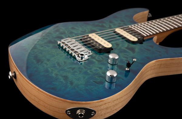 Suhr Custom Modern Aqua Blue Burst
