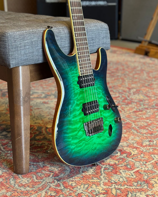 Ibanez Prestige S6521QSLG – Surreal Blue Burst