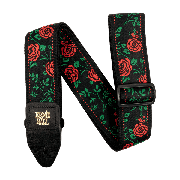 Ernie Ball Classic Jacquard Guitar Strap / Bass Strap - Spanish Rose