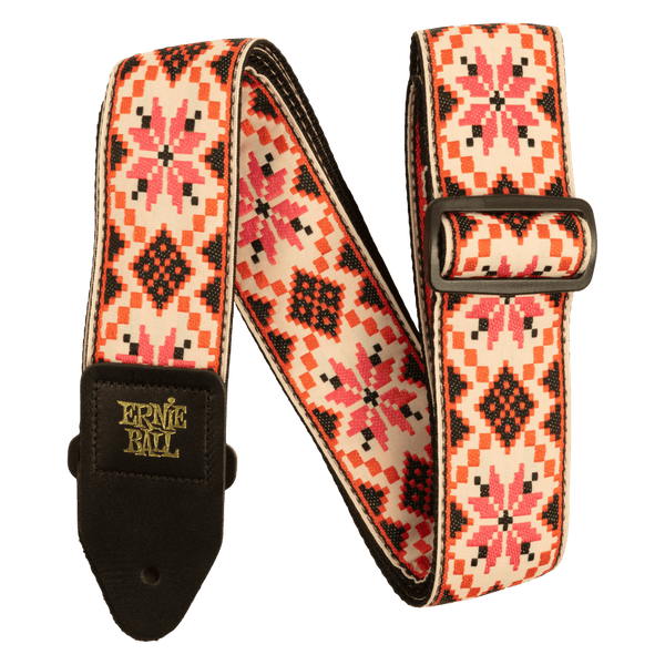 Ernie Ball Classic Jacquard Guitar Strap / Bass Strap - Cinnamon Needlepoint