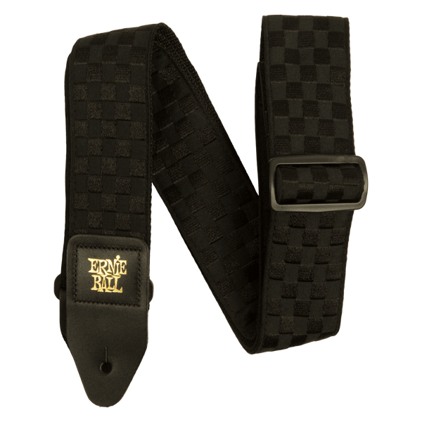 Ernie Ball Classic Jacquard Guitar Strap / Bass Strap - Black Checkers