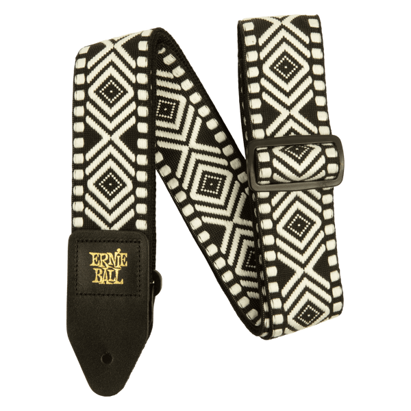 Ernie Ball Classic Jacquard Guitar Strap / Bass Strap - White Savannah