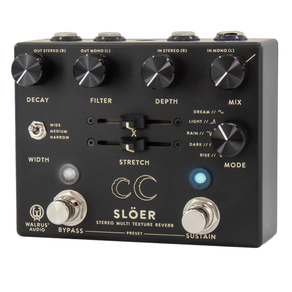 Walrus Audio SLOER Stereo Ambient Reverb Black