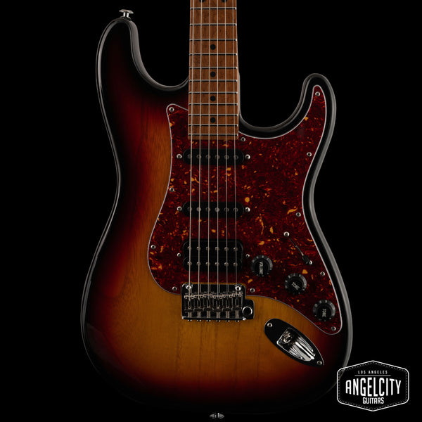 Suhr Limited Edition Classic S Paulownia, Trans 3 Tone Burst