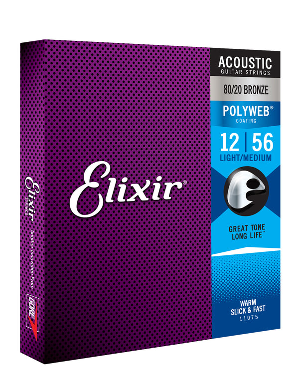 Elixir Acoustic 80/20 Bronze Polyweb