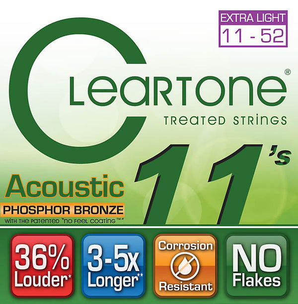 Cleartone Phosphor Bronze Acoustic Strings