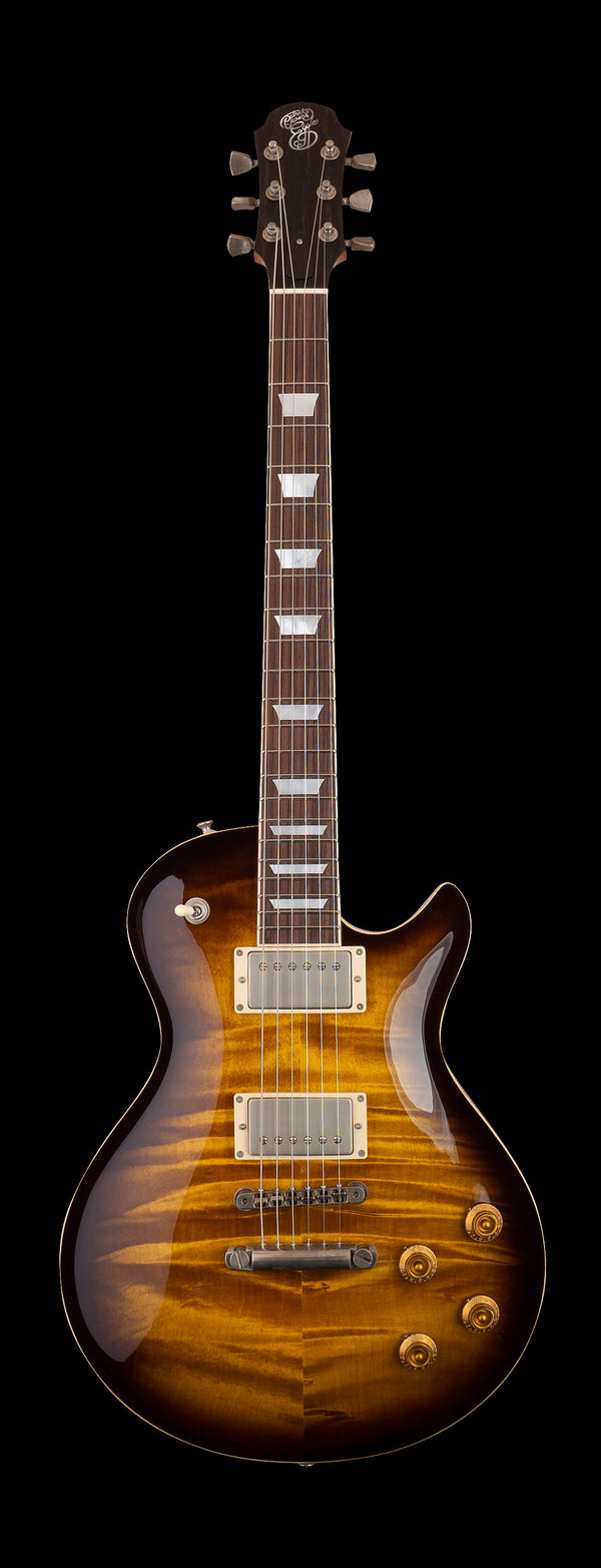 Patrick James Eggle Macon Single Cut - Tobacco Burst - Master Grade Top