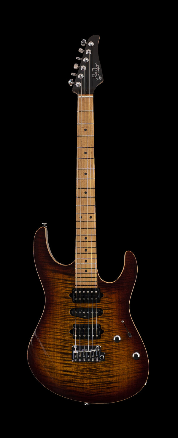 Suhr Modern Plus, Bengal Burst, HSH, Maple - hardcase upgrade