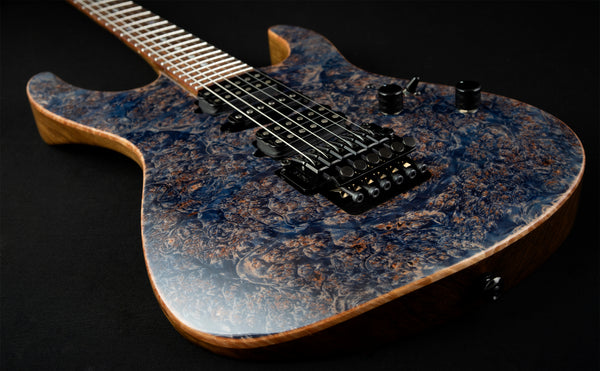 Suhr Custp, Modern Set Neck - Burl Maple Top