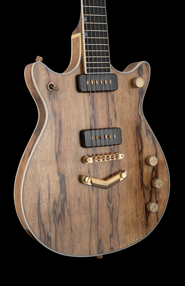 Gretsch G6128CS Custom Shop Double Cut Duo Jet Black Korina Relic