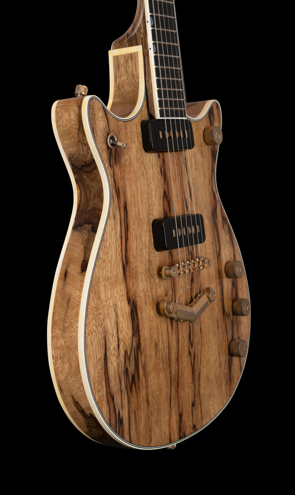 Gretsch G6128CS Custom Shop Double Cut Duo Jet Black Korina Relic