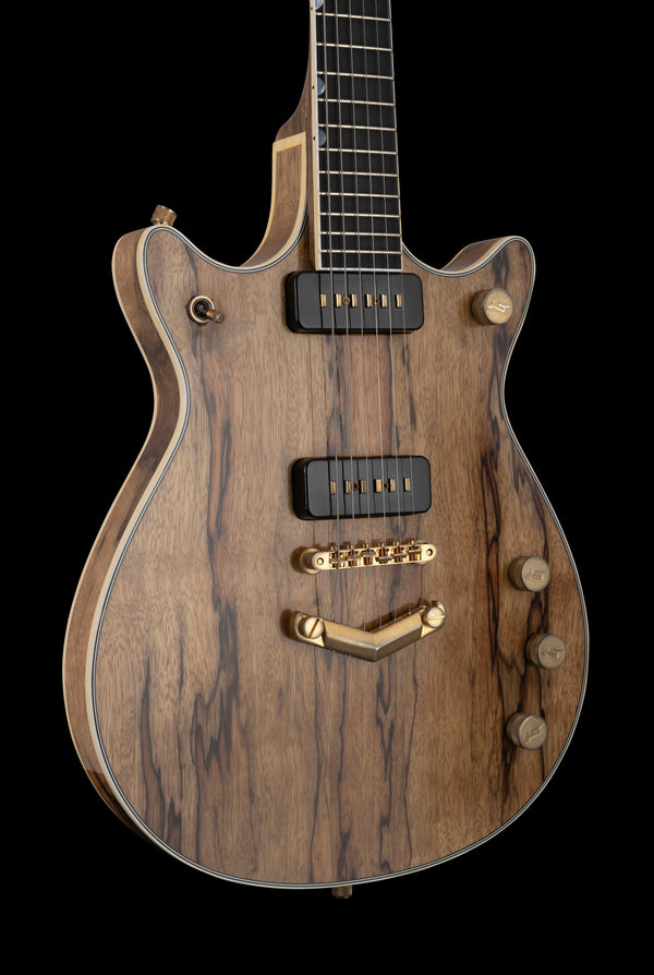 Gretsch G6128CS Custom Shop Double Cut Duo Jet Black Korina Relic