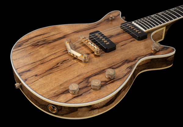 Gretsch G6128CS Custom Shop Double Cut Duo Jet Black Korina Relic