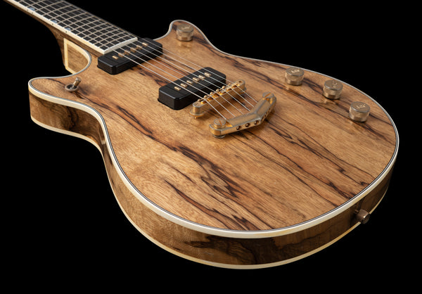 Gretsch G6128CS Custom Shop Double Cut Duo Jet Black Korina Relic