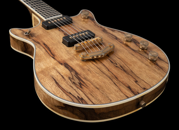 Gretsch G6128CS Custom Shop Double Cut Duo Jet Black Korina Relic