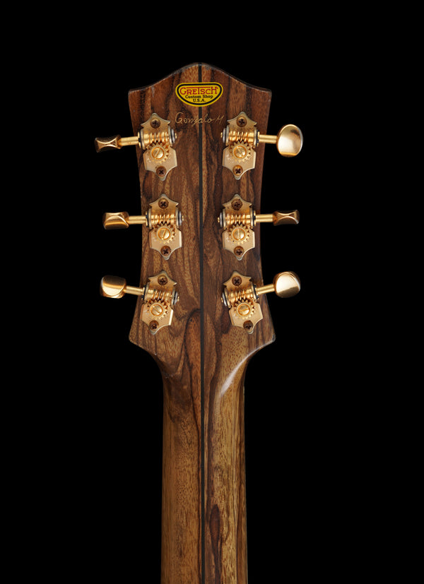 Gretsch G6128CS Custom Shop Double Cut Duo Jet Black Korina Relic