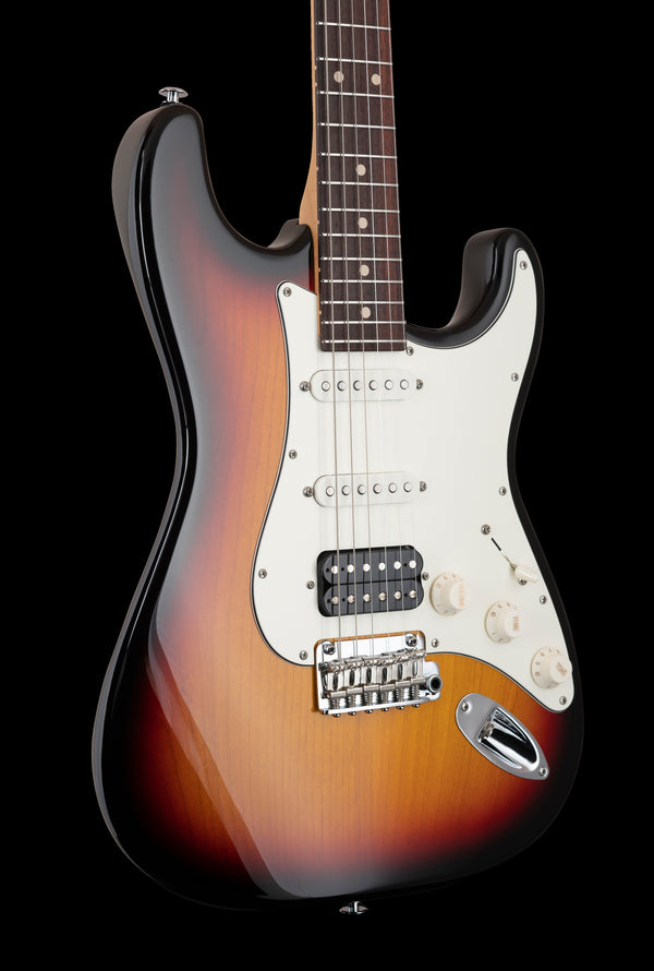 Suhr Classic S, 3 Tone Burst, HSS, Rosewood, SSCII