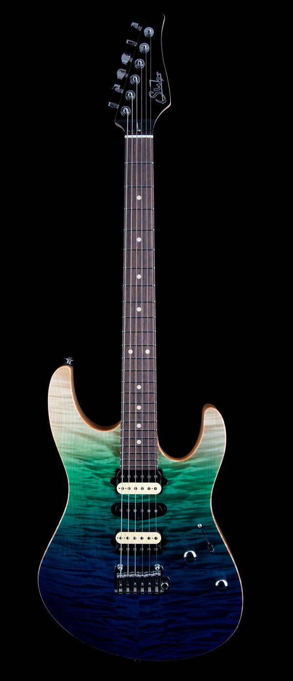 Suhr Custom Modern Aqua Blue Gradient