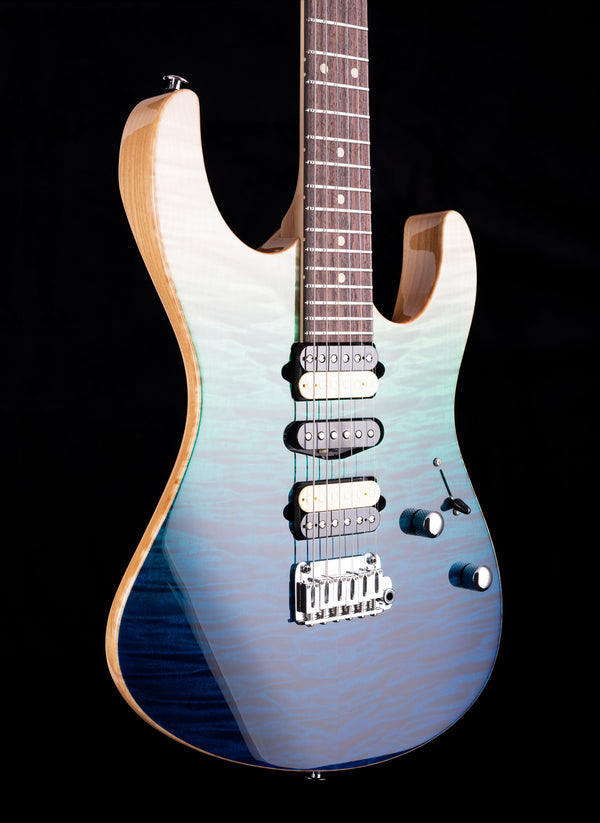 Suhr Custom Modern Aqua Blue Gradient
