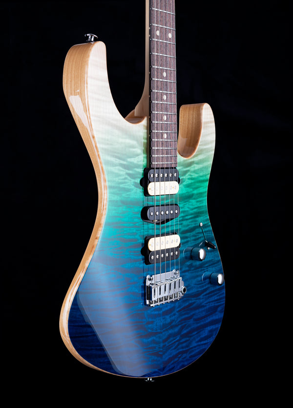 Suhr Custom Modern Aqua Blue Gradient