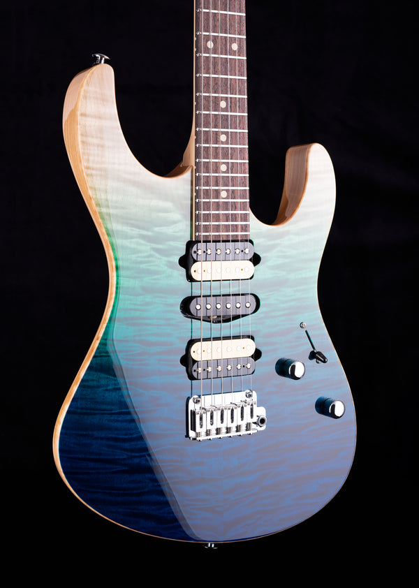 Suhr Custom Modern Aqua Blue Gradient
