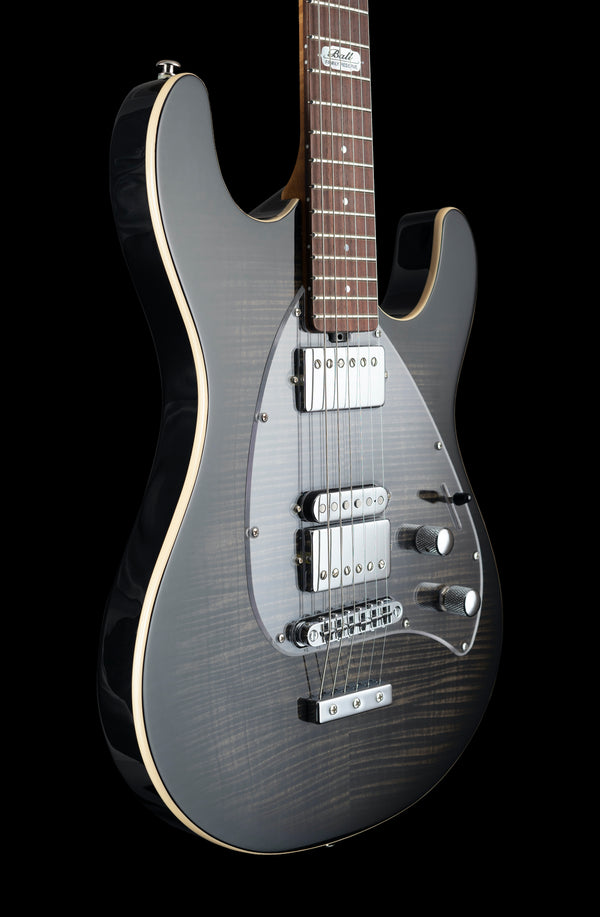 Ernie Ball Music Man Ball Family Reserve Ltd Ed Steve Morse Darklord Y2D Black Burst